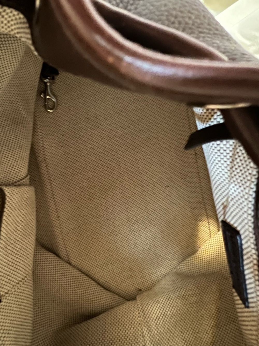 Dooney Leather Drawstring Shoulder Bag in Dark Brown - Picture 4 of 4